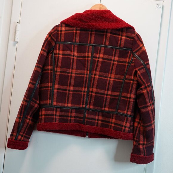 JouJou Premium Outerwear Tartan Plaid Jacket Size M - Picture 3 of 9